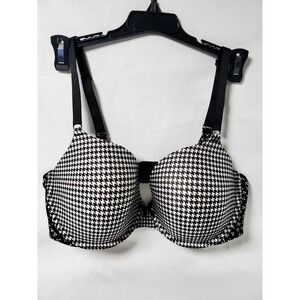 Victoria's Secret 38D Lined Demi Bra Houndstooth Print Racerback - NWOT